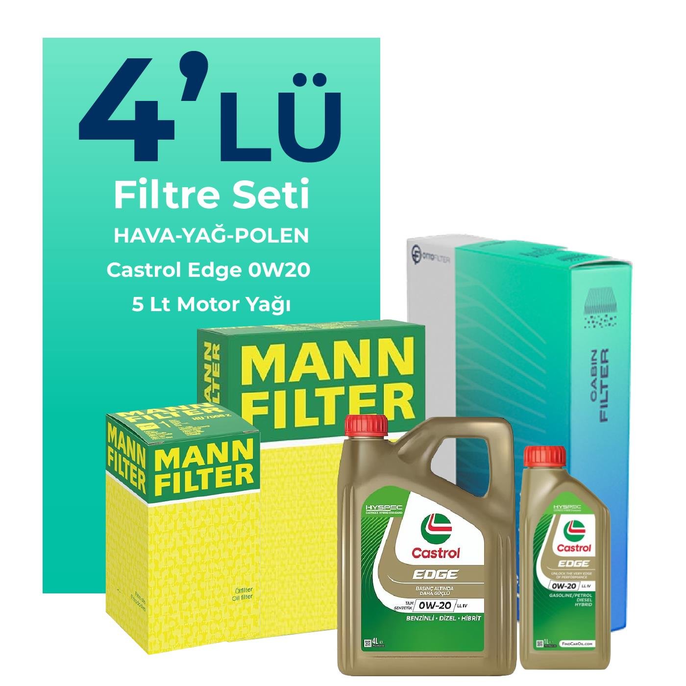 mann-ford-focus-1-0-benzin-filtre-bakim-seti-castrol-motor-yagli-2012-2017-4-lu-109586