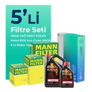 MANN Ford Focus 1.5 Dizel Manuel Filtre Bakım Seti Motul Motor Yağlı (2018-2024) 5 Li