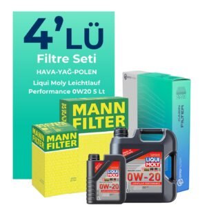 MANN Ford Kuga 1.5 Benzin Filtre Bakım Seti Liqui Moly Motor Yağlı (2019-2023) 4 Lü