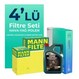 MANN Ford Mondeo 2.0 Dizel Filtre Bakım Seti Castrol Motor Yağlı (2015-2018) 4 Lü