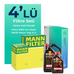 MANN Ford Mondeo 2.0 Dizel Filtre Bakım Seti Motul Motor Yağlı (2015-2018) 4 Lü