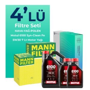 MANN Ford Ranger 2.5 Dizel Filtre Bakım Seti Motul Motor Yağlı (2006-2012) 4 Lü