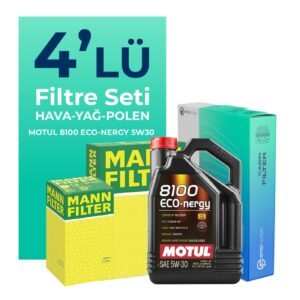 MANN Hyundai Getz 1.3 Benzin Filtre Bakım Seti Motul Motor Yağlı (2002-2007) 4 Lü