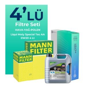 MANN Kia Stonic 1.2 Benzin Filtre Bakım Seti Liqui Moly Motor Yağlı (2020-2024) 4 Lü