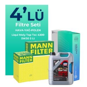 MANN Mercedes A180 Dizel Filtre Bakım Seti Liqui Moly Motor Yağlı (2012-2018) 4 Lü