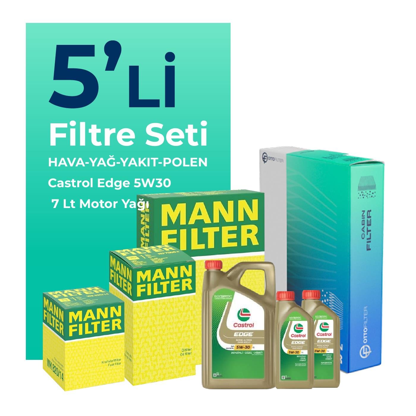 mann-mercedes-c200-dizel-filtre-bakim-seti-castrol-motor-yagli-2014-2018-5-li-107466