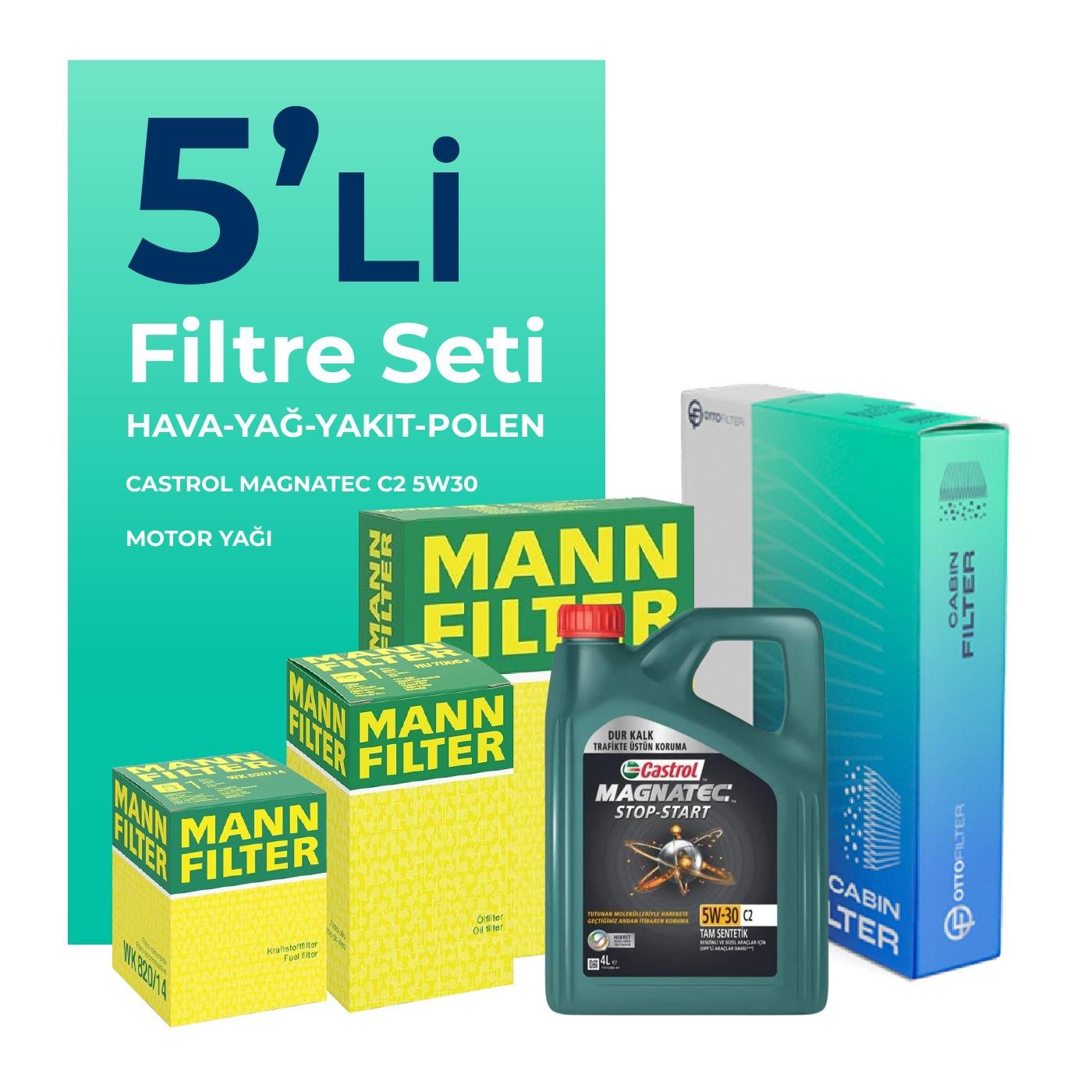 mann-peugeot-301-1-6-dizel-filtre-bakim-seti-castrol-motor-yagli-2012-2018-5-li-65797