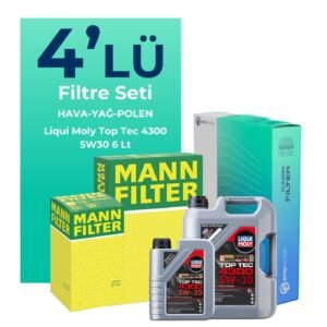 MANN Renault Austral 1.3 Hybrid Filtre Bakım Seti Liqui Moly Motor Yağlı (2022-2025) 4 Lü