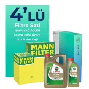 MANN Seat Ateca 1.5 TSi Filtre Bakım Seti Castrol Motor Yağlı (2018-2024) 4 Lü