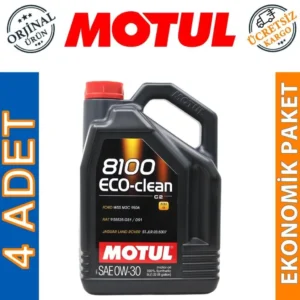 Motul 8100 Eco-Clean 0W30 5 Lt Tam Sentetik Motor Yağı (4 Adet)