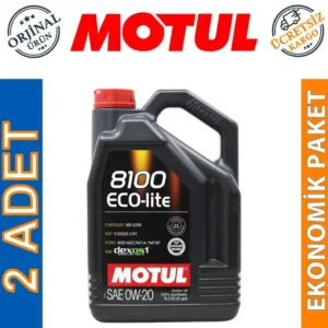 Motul 8100 Eco-Lite 0W20 5 Lt Tam Sentetik Motor Yağı (2 Adet)