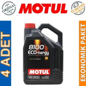 Motul 8100 Eco-Nergy 0W30 5 Lt Tam Sentetik Motor Yağı (4 Adet)