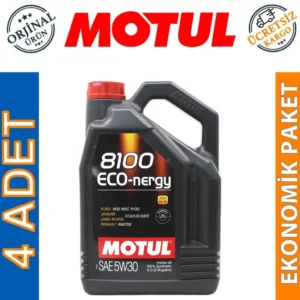 Motul 8100 Eco-Nergy 5W30 5 Lt Tam Sentetik Motor Yağı (4 Adet)