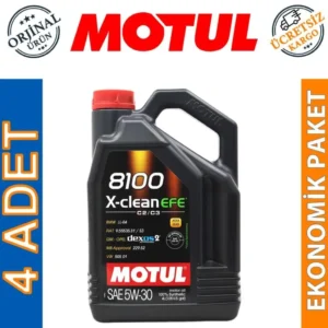 Motul 8100 X-Clean EFE 5W30 4 Lt Tam Sentetik Motor Yağı (4 Adet)