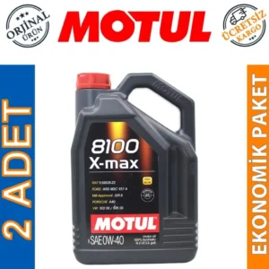 Motul 8100 X-Max 0W40 5 Lt Tam Sentetik Motor Yağı (2 Adet)