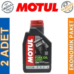 Motul Fork Oil Expert Medium Heavy 15W 1 Lt Amortisör Yağı (2 Adet) Üretim 2026