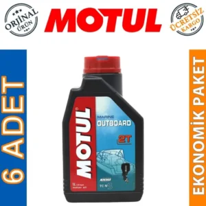 Motul Marine Outboard 2T 1 Lt 2 Zamanlı Tekne Motor Yağı (6 Adet) Üretim 2026
