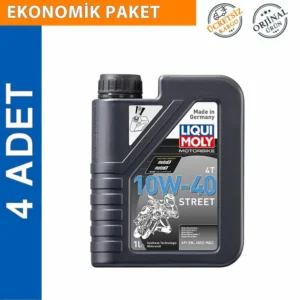 Liqui Moly 10W-40 4T Street 1 Lt Motosiklet Motor Yağı (4 Adet) Üretim 2026