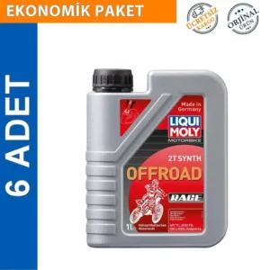 Liqui Moly 2T OffRoad Race 1 Lt Tam Sentetik Motor Yağı (6 Adet) Üretim 2026