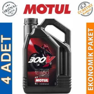 Motul 300V FL 15W50 4T 4 Lt Motosiklet Yağı (4 Adet) Motor Yağı Üretim 2026