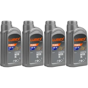 Lubex Primus EC 10W40 1 Lt Sentetik Motor Yağı (4 Adet)