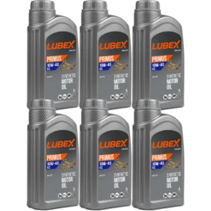 Lubex Primus EC 10W40 1 Lt Sentetik Motor Yağı (6 Adet)