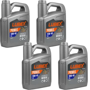 Lubex Primus EC 10W40 4 Lt Sentetik Motor Yağı (4 Adet)