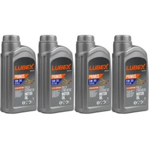 Lubex Primus EC Plus 5W30 1 Lt Tam Sentetik Motor Yağı (4 Adet)