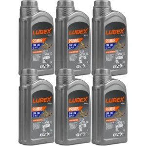 Lubex Primus EC Plus 5W30 1 Lt Tam Sentetik Motor Yağı (6 Adet)