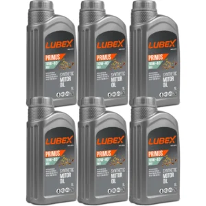 Lubex Primus MV 10W40 1 Lt Sentetik Motor Yağı (6 Adet)