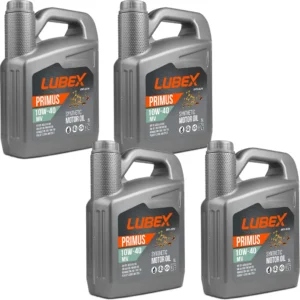 Lubex Primus MV 10W40 5 Lt Sentetik Motor Yağı (4 Adet)