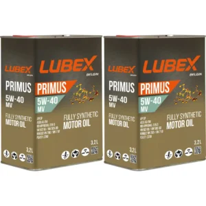 Lubex Primus MV 5W40 3.2 Lt Tam Sentetik Motor Yağı (2 Adet)