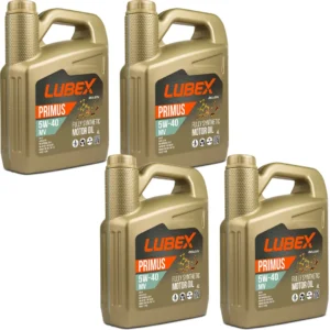 Lubex Primus MV 5W40 4 Lt Tam Sentetik Motor Yağı (4 Adet)