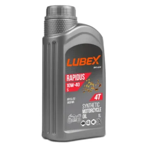 Lubex Rapidus S 4T 10W40 4 Zamanlı Motosiklet Yağı 1 Litre Motor Yağı Üretim 2026