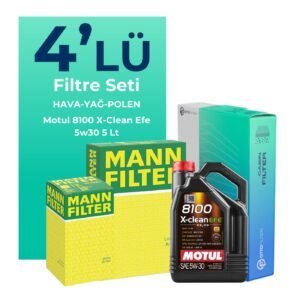 MANN BMW 1.16D Filtre Bakım Seti Motul Motor Yağlı (2015-2019) 4 Lü