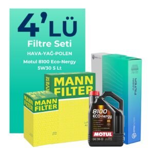 MANN Honda Accord 2.0 Benzin Filtre Bakım Seti Motul Motor Yağlı (2002-2007) 4 Lü