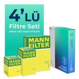 MANN Jeep Commander 3.0 Dizel Filtre Bakım Seti (2006-2011) 4 Lü