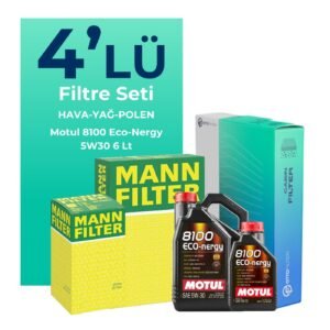 MANN Mercedes B180 Benzin Filtre Bakım Seti Motul Motor Yağlı (2012-2018) 4 Lü