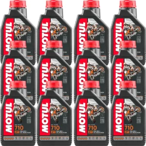 Motul 710 2T 1 Lt 2 Zamanlı Motosiklet Yağı (12 Adet) Motor Yağı Üretim 2026