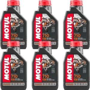 Motul 710 2T 1 Lt 2 Zamanlı Motosiklet Yağı (6 Adet) Motor Yağı Üretim 2026