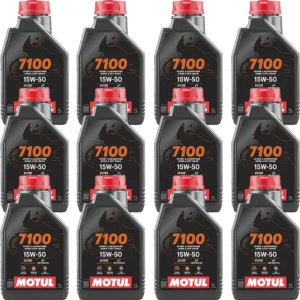 Motul 7100 4T 15W50 1 Lt Motosiklet Yağı (12 Adet) Motor Yağı Üretim 2026